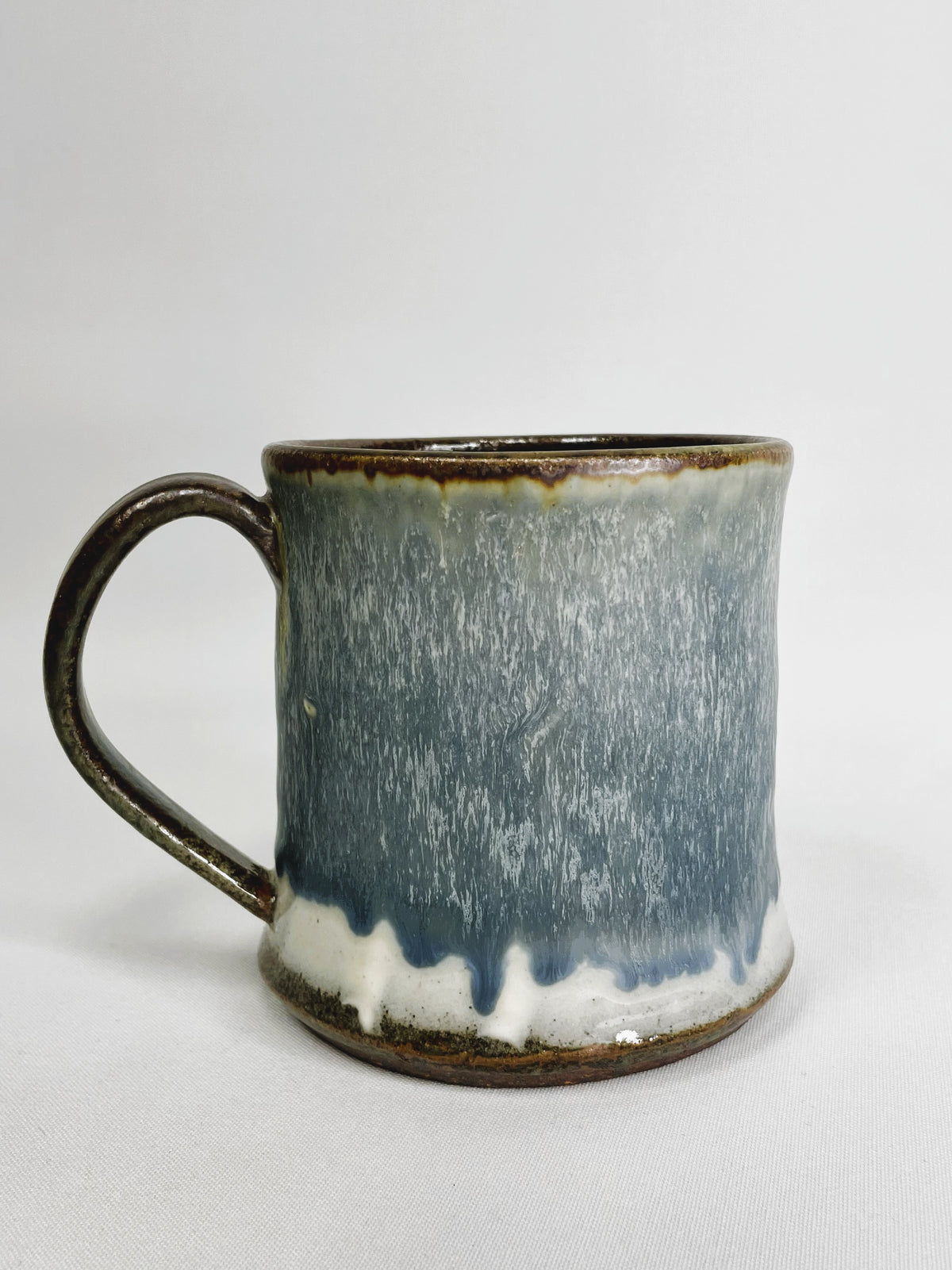 16 oz Blue Fluxed Mug By Shona Helstrom