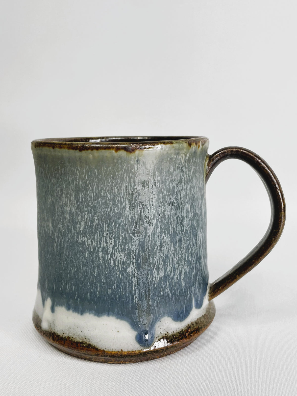 16 oz Blue Fluxed Mug By Shona Helstrom