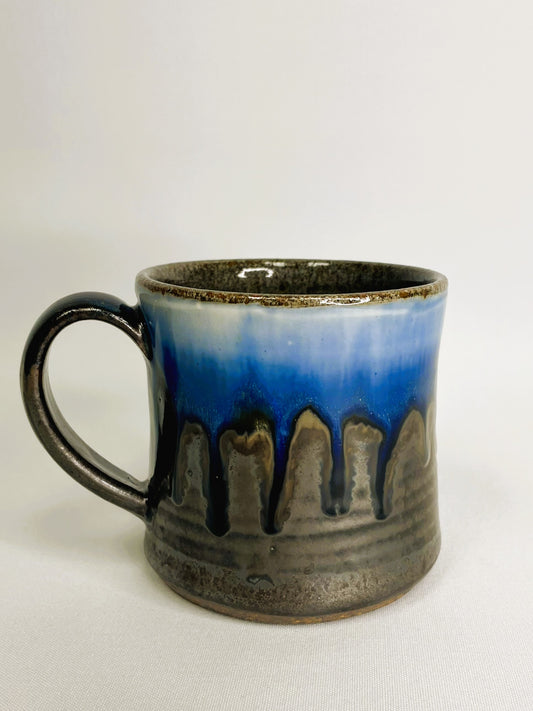 12 oz Black and Blue Mug By Shona Helstrom