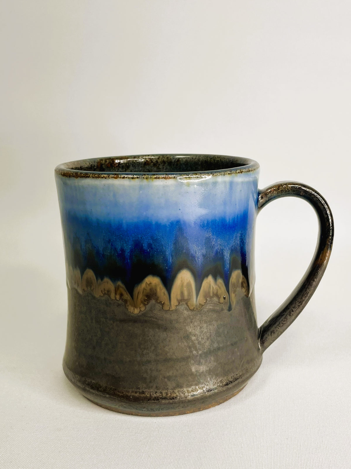 16 oz Black and Blue Mug By Shona Helstrom