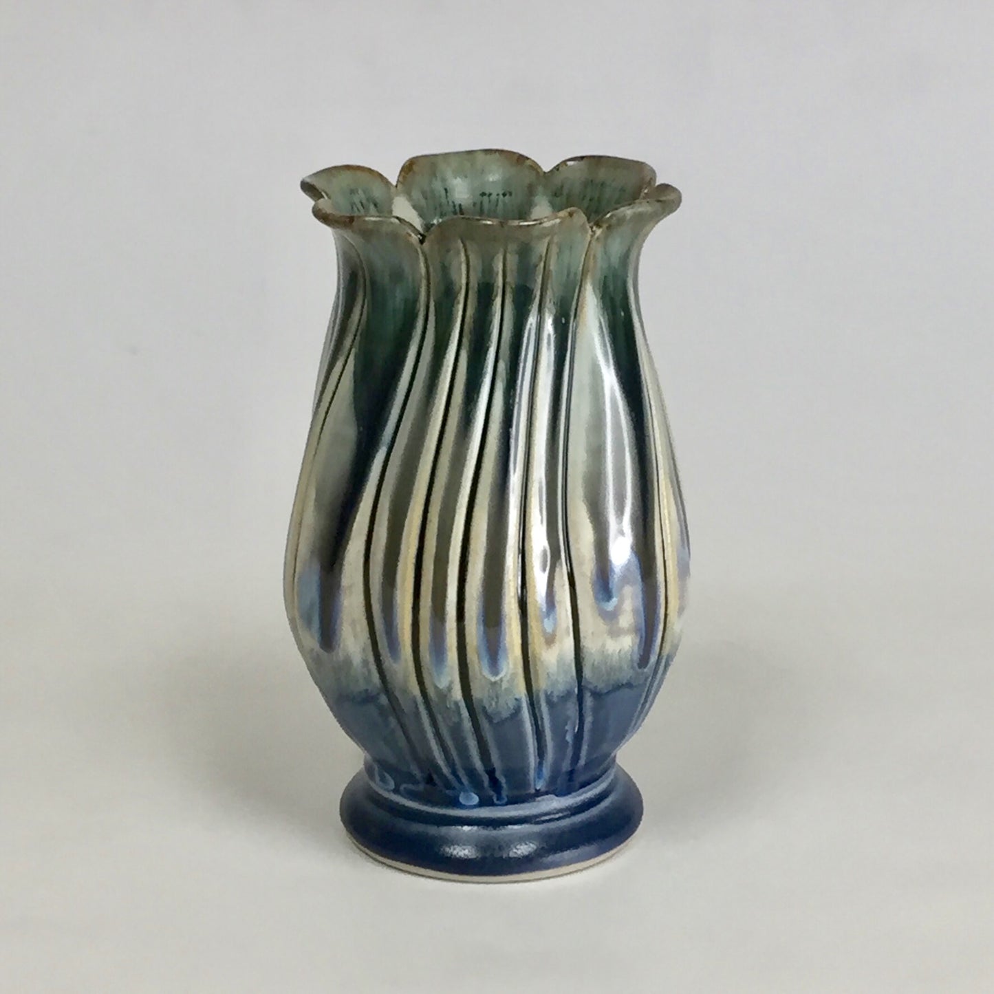 Blue Flower Vase, by Kathryne Koop