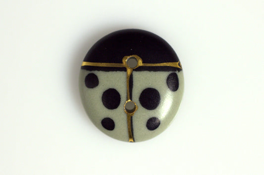 Glaze Cabochon Button 14 by Kevin Stafford