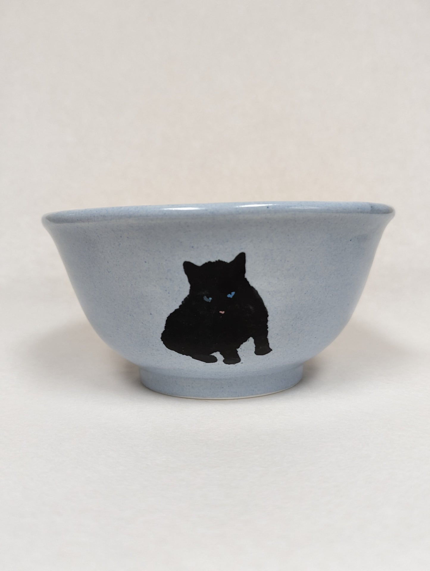 Grey Blue Cat Bowl by Kevin Stafford