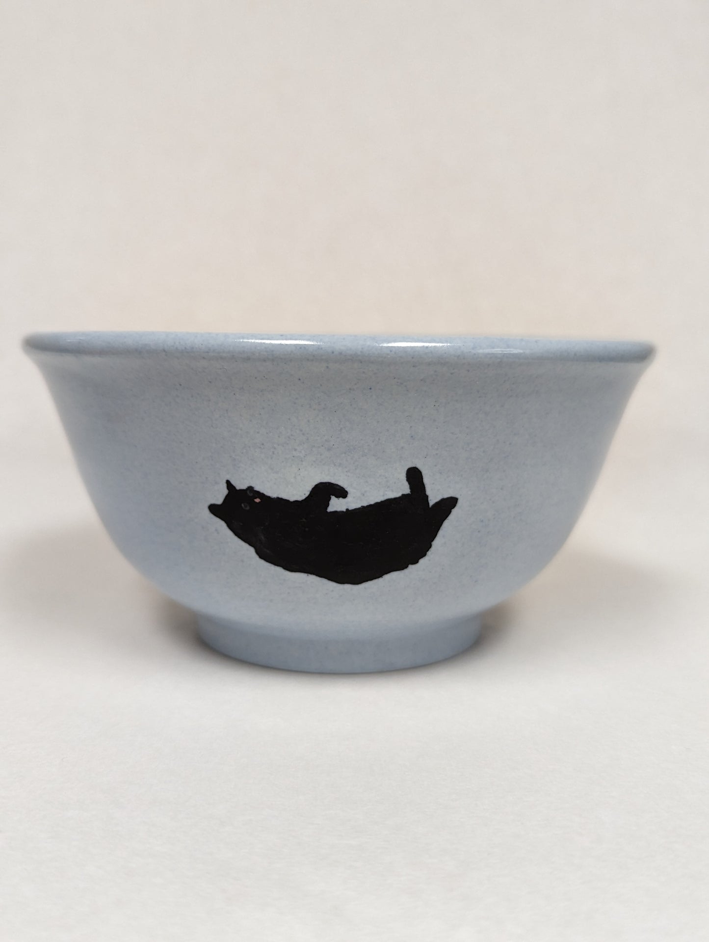 Grey Blue Cat Bowl by Kevin Stafford